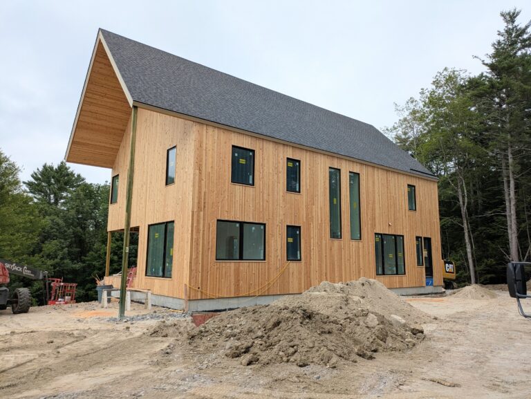 White cedar shiplap siding