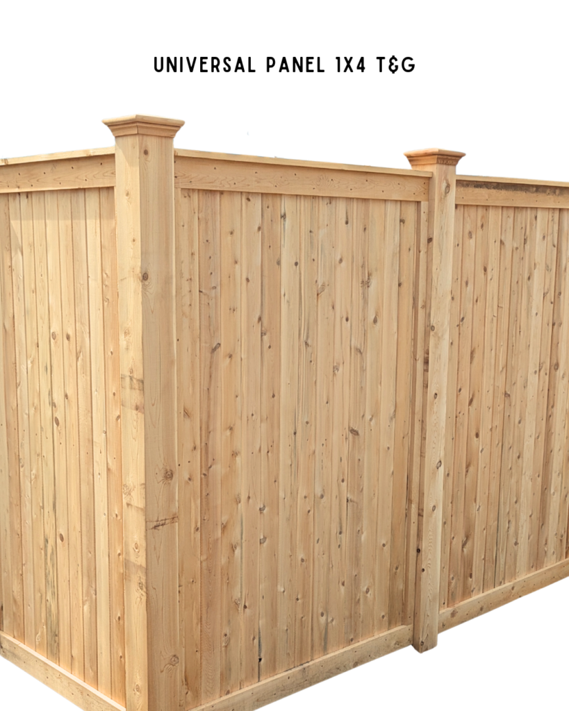Cedar fence panel