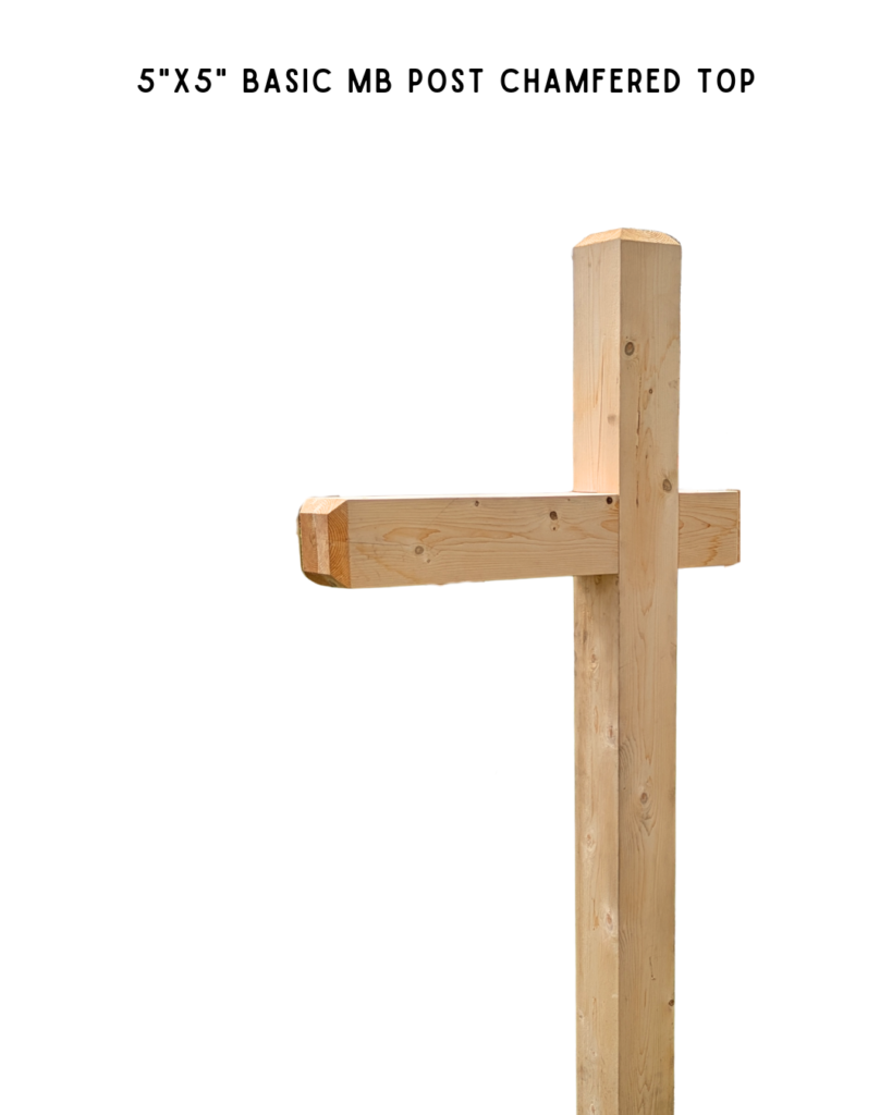 Cedar mailbox post