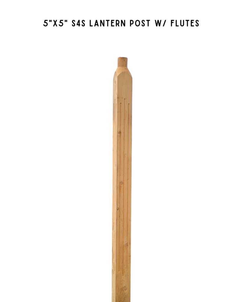 Cedar lantern post