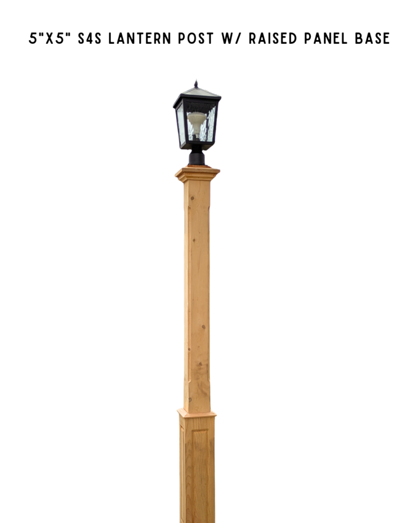 Cedar lantern post