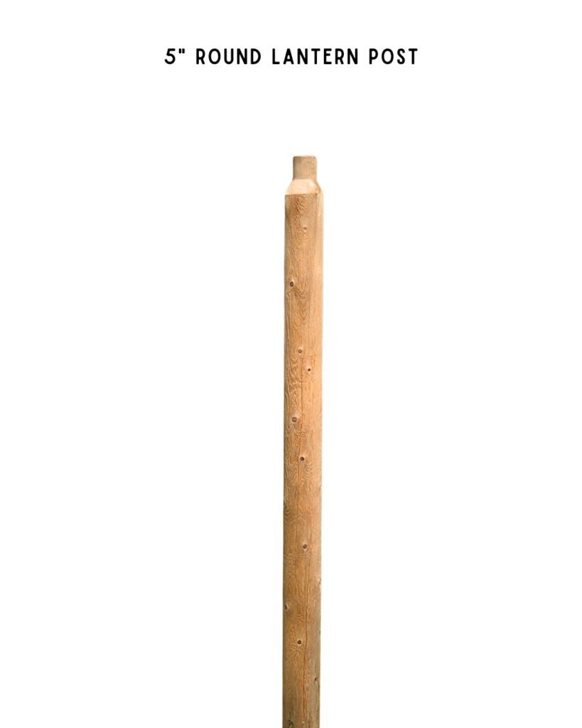 Cedar lantern post