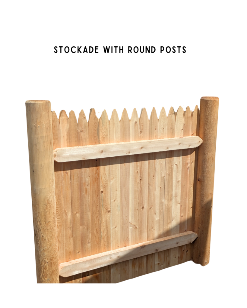 Stockade with Round Posts